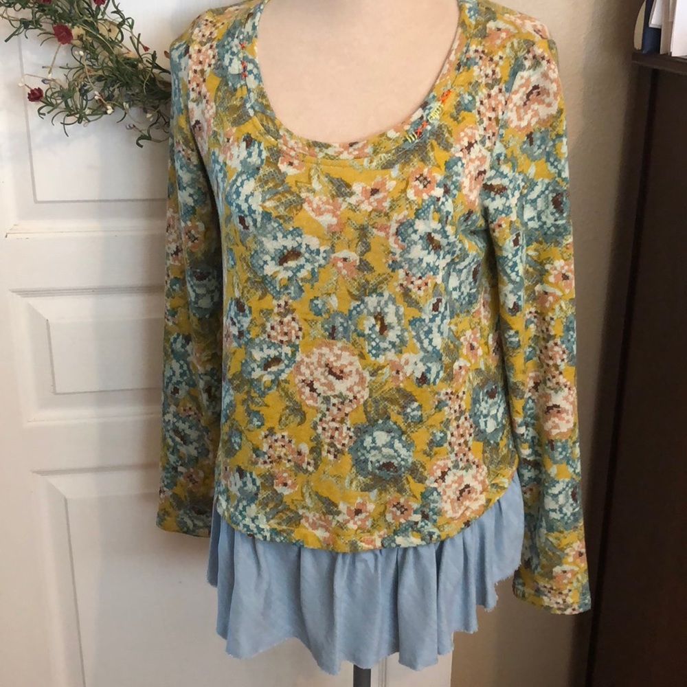 Anthropologie ruffle pullover